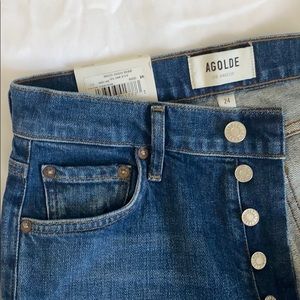 NWT AGOLDE Nico Slim Jean Size 24